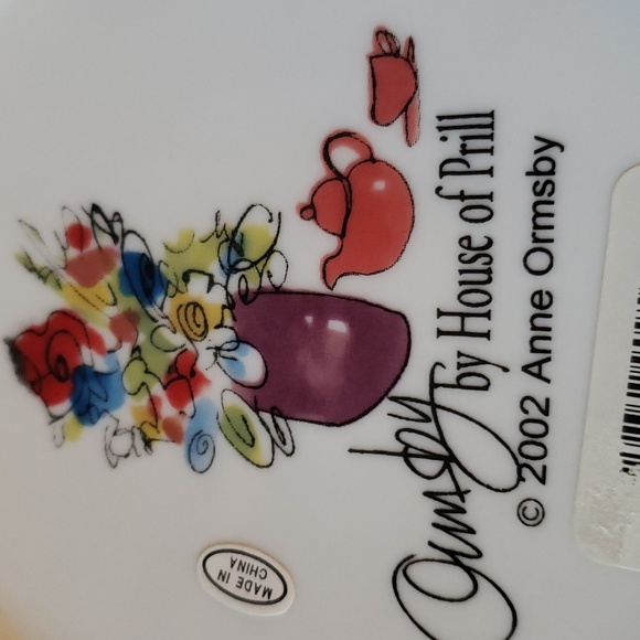 "Networking" Decor 7 1/2" Plate- 2002 Anne Ormsby- Ormsby by House of Prill - Picture 3 of 4